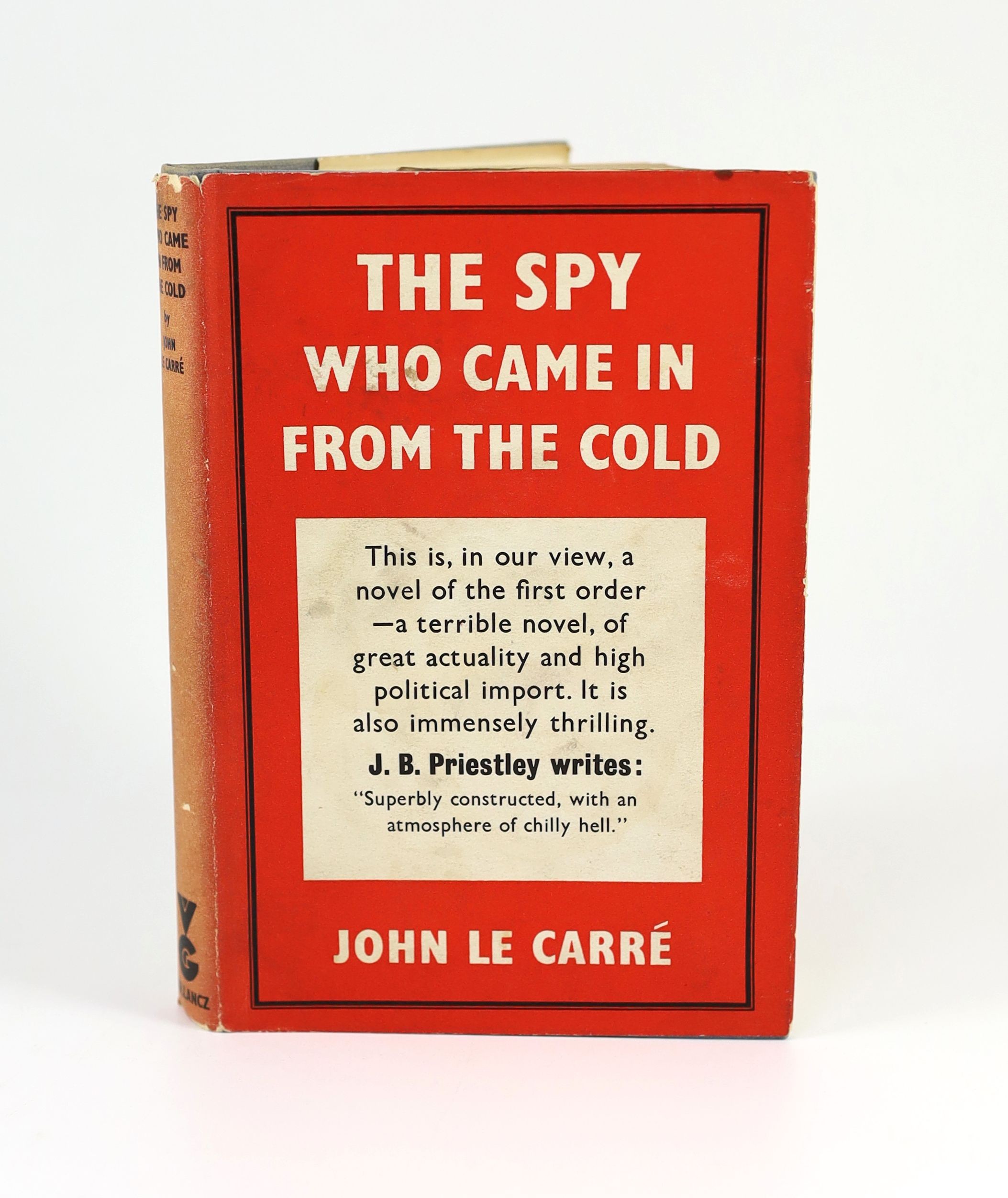 Le Carre, John - The Spy Who Came In From the Cold, 1st edition, 8vo, in unclipped d/j, with spine panel lightly sunned, jacket spine head chipped, Victor Gollancz, London, 1963